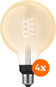 Philips Hue Filament Light White Globe XL E27 - 2023 - 4-pack Philips Hue E27 fitting