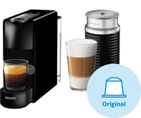 Krups Nespresso Essenza Mini XN1118 Zwart + Melkopschuimer Nespresso machine met een klein waterreservoir