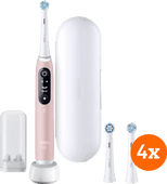Coolblue Oral-B iO 6n Lichtroze + iO Ultimate Clean opzetborstels (4 stuks) aanbieding