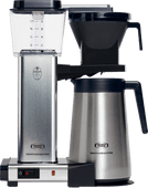 Moccamaster KBGT Polished Aluminum filter coffee machine with thermos