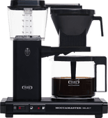 Moccamaster KBG Select Matte black test coffee machine in one of our stores 