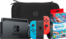 Coolblue Nintendo Switch Rood/Blauw + Nintendo Switch Sports + Bluebuilt Beschermhoes aanbieding