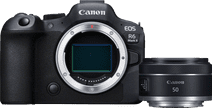 Canon EOS R6 Mark II + RF 50mm f/1.8 STM Camera with tiltable screen