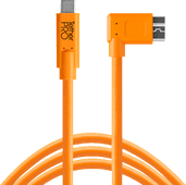 Tether Tools TetherPro USB-C to 3.0 Micro USB Angle Orange Charging cable