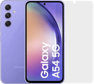 Samsung Galaxy A54 128GB Purple 5G + BlueBuilt Screen Protector Samsung A54