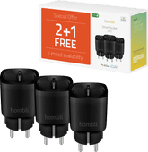 Hombli Smart Plug Black 3-pack power plug