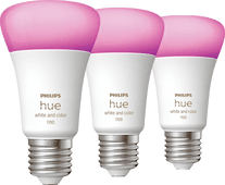 Philips Hue White and Color E27 1100lm 3-pack smart light with E27 fitting