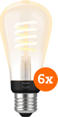 Philips Hue Filament White Ambiance Edison 6-pack Philips Hue White Ambiance smart light