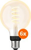 Philips Hue Filament White Ambiance Globe 6-pack Philips Hue sets en bundel