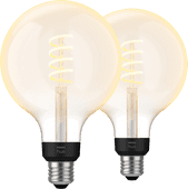 Philips Hue Filament White Ambiance Globe XL 2-pack Philips Hue Filament lamp