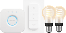 Philips Hue Filament White Ambiance Standaard 2-Pack Startpakket Philips Hue sets en bundel