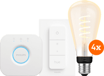 Philips Hue Filament White Ambiance Edison XL 4-pack Starter Pack Philips Hue E27 fitting