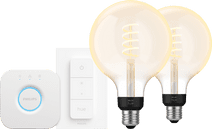 Philips Hue Filament White Ambiance Globe XL 2-Pack Startpakket Philips Hue startpakket