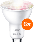 WiZ Smart Spot 6-pack - Gekleurd en Wit Licht - GU10 WiZ LED lamp