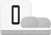 Coolblue Sonos Beam Gen2 Wit + 2x Era 300 Wit + Sub G3 Wit aanbieding