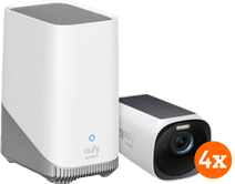 EufyCam 3 4-pack + HomeBase IP-camera met cloudopslag