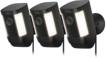 Coolblue Ring Spotlight Cam Pro - Plug In - Zwart - 3-pack aanbieding