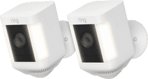 Coolblue Ring Spotlight Cam Plus - Battery - Wit - 2-pack aanbieding