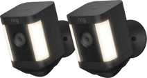Coolblue Ring Spotlight Cam Plus - Battery - Zwart - 2-pack aanbieding