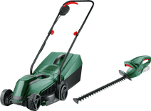 Coolblue Bosch EasyMower 18V-32-200 + Bosch EasyHedgeCut 18-45 Li (zonder accu) aanbieding
