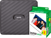 Fujifilm Instax Link WIDE Grijs + Fujifilm Instax WIDE Film 10 x 2 pak Pocket printer