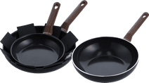 BK Simply Ceramic Ceramic Frying Pan Set 24cm + 28cm + Wok 28cm Aluminum pan