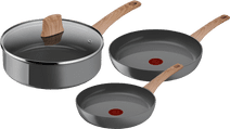 Tefal Renew Ceramic Frying Pan Set 24cm + 28cm + High-sided Skillet 24cm PFAS-free pan