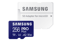 Samsung MicroSDXC PRO Plus 256GB 130MB/s 256GB microSD kaart