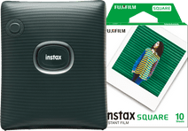 Fujifilm Instax Square Link Green + Fujifilm Instax Film Square WW1 (10 stuks) Pocket printer