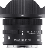 Sigma 17mm f/4 DG DN Contemporary Sony E-mount Groothoeklens voor systeemcamera