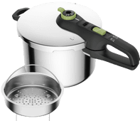 Tefal Secure 5 Trendy Snelkookpan 6 Liter + stoommandje Top 10 best verkochte snelkookpannen