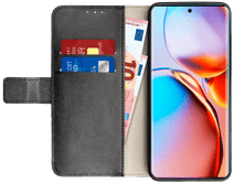 Just in Case Wallet Motorola Edge 40 Pro Book Case Zwart Telefoonhoesje voor overige merken