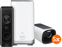 Coolblue EufyCam 3 5-Pack + Video Doorbell Dual 2 Pro aanbieding