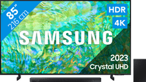 Samsung Crystal UHD 85CU8000 (2023) + Soundbar aanbieding