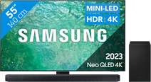 Coolblue Samsung Neo QLED 55QN85C (2023) + Soundbar aanbieding