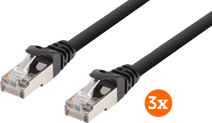 BlueBuilt Network Cable STP CAT6 1m Black 3-pack UTP cable