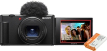 Sony ZV-1 II + Accu Camera met kantelbaar scherm