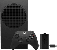 Xbox Series S 1 TB Zwart + Play & Charge Kit Xbox Series X en Xbox Series S console