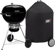 Coolblue Weber Master Touch Premium SE E-5775 Zwart + Weber luxe hoes 57 cm aanbieding