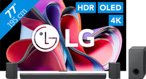 LG OLED77G36LA + Soundbar LG lifestyle tv