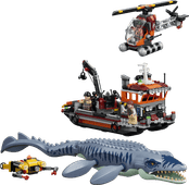 LEGO Jurassic World Mosasaurus Dinosaur Boat Attack 77983 LEGO set pre-order