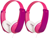 JVC HA-KD7 Pink Duo Pack headphones for children