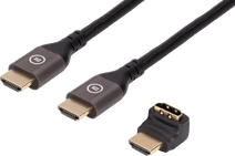 BlueBuilt HDMI Cable 4K 120Hz / 8K 60Hz Nylon 2m + 90° Adapter Computer cable