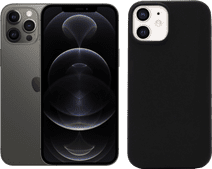 Refurbished iPhone 12 Pro Max 128GB Grafiet (Zo goed als nieuw) + BlueBuilt Back Cover Waterbestendige smartphone