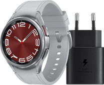 Samsung Galaxy Watch 6 Classic Zilver 43mm + Samsung Oplader Hardloop horloge met muziekspeler