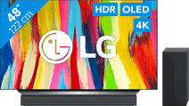 LG OLED48C24LA + Soundbar LG OLED tv voor films en series