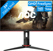 AOC Q24G2A/BK Gaming monitor met een hoge verversingssnelheid