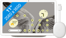 Google Pixel Tablet 256GB WiFi Cream + Chromecast 4K with Google TV Tablet for movie, series, and gaming