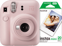 Coolblue Fujifilm Instax Mini 12 Blossom Pink + Fotopapier (20 stuks) aanbieding