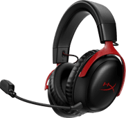 HyperX Cloud III Wireless Gaming Headset - Black/Red (PC, PS5, PS4) gaming headset for PC